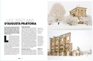 Page d'entrée d'article "les 2050 ans d'Augusta Praetoria"