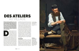 Page d'ouverture de l'article "Des ateliers au village"