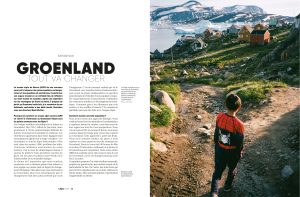Page d'ouverture de l'article "Groenland, tout va changer"