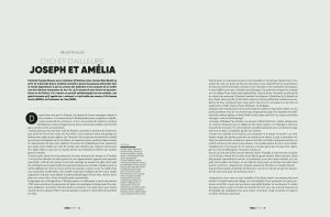 Page d'ouverture des belles feuilles "D'ici et d'ailleurs. Joseph et Amélia"